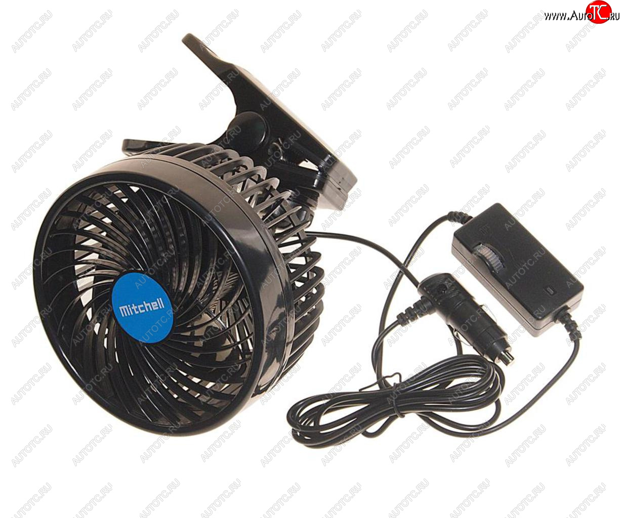 1 669 р. Вентилятор в салон 12V на прищепке синий MITCHELL MITCHELL hx-t603e dc12v blue  с доставкой в г. Кемерово