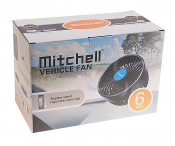 1 469 р. Вентилятор в салон 24V на прищепке оранжевый MITCHELL MITCHELL hx-t604e dc24v orange  с доставкой в г. Кемерово. Увеличить фотографию 2