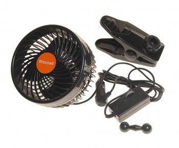 1 469 р. Вентилятор в салон 24V на прищепке оранжевый MITCHELL MITCHELL hx-t604e dc24v orange  с доставкой в г. Кемерово. Увеличить фотографию 1