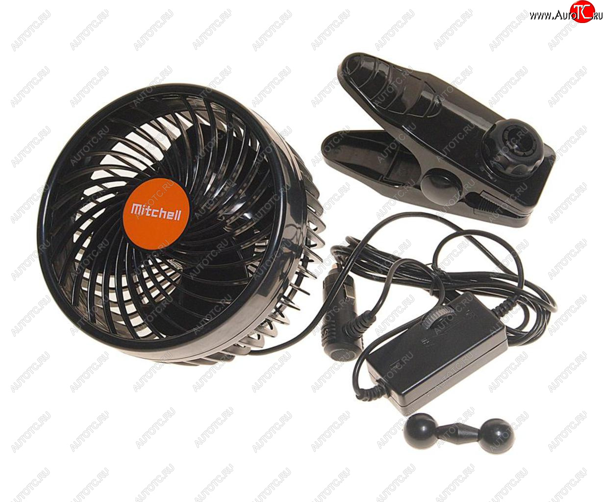 1 469 р. Вентилятор в салон 24V на прищепке оранжевый MITCHELL MITCHELL hx-t604e dc24v orange  с доставкой в г. Кемерово