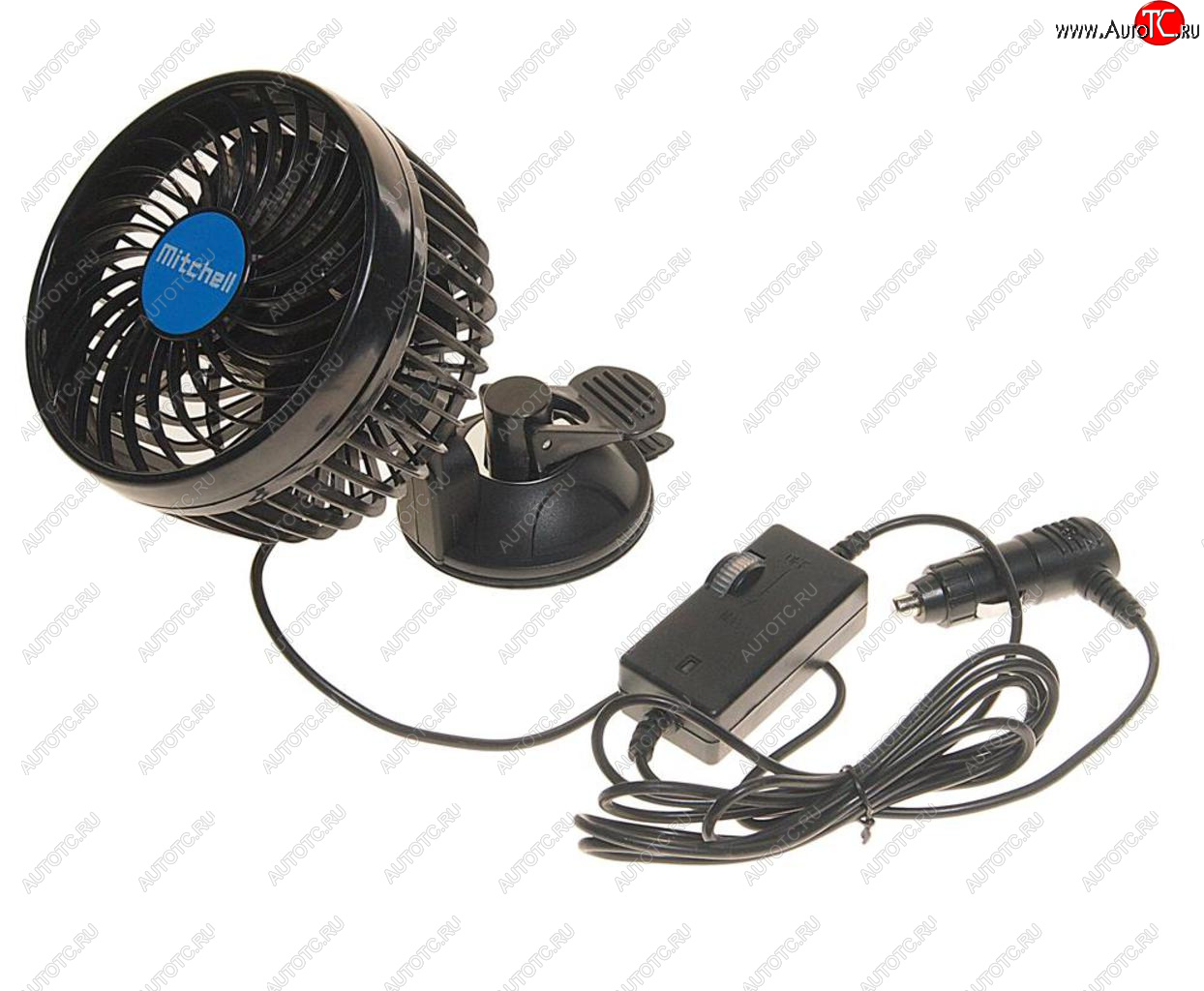 1 329 р. Вентилятор в салон 12V на присоске синий MITCHELL MITCHELL hx-t701e dc12v blue  с доставкой в г. Кемерово