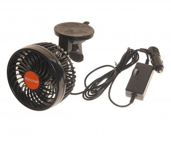 1 439 р. Вентилятор в салон 24V на присоске оранжевый MITCHELL MITCHELL hx-t702e dc24v orange  с доставкой в г. Кемерово. Увеличить фотографию 1