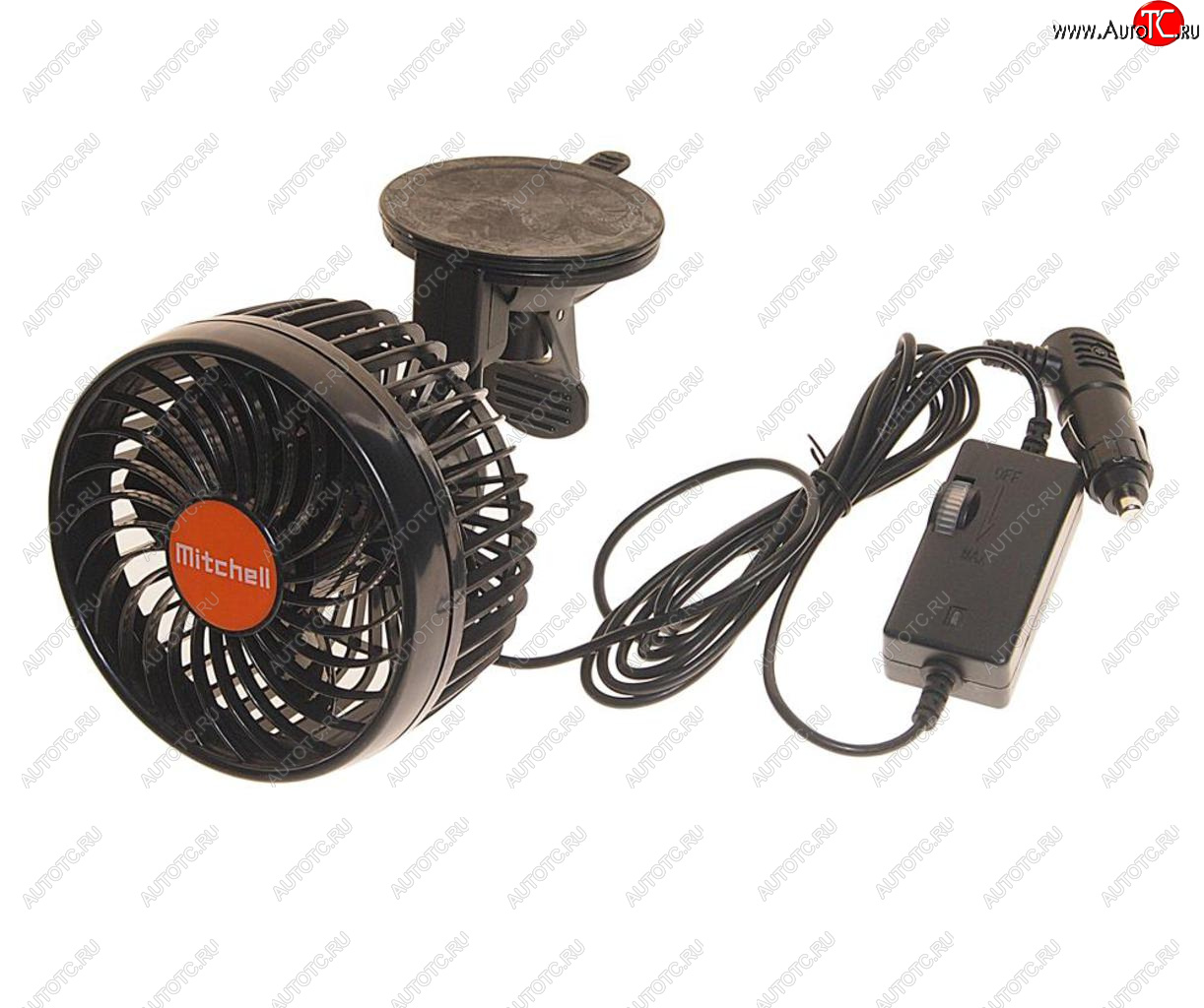 1 439 р. Вентилятор в салон 24V на присоске оранжевый MITCHELL MITCHELL hx-t702e dc24v orange  с доставкой в г. Кемерово