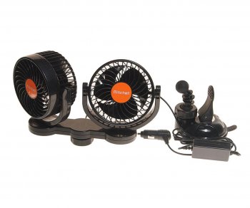2 169 р. Вентилятор в салон 24V двойной на присоске оранжевый MITCHELL MITCHELL hx-t708e dc24v orange  с доставкой в г. Кемерово. Увеличить фотографию 1