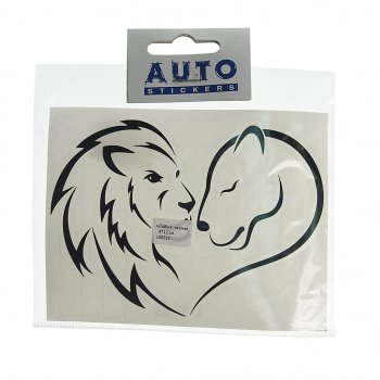 108 р. Наклейка виниловая вырезанная Львы 9х12см черная AUTOSTICKERS AUTOSTICKERS и-125   с доставкой в г. Кемерово. Увеличить фотографию 1