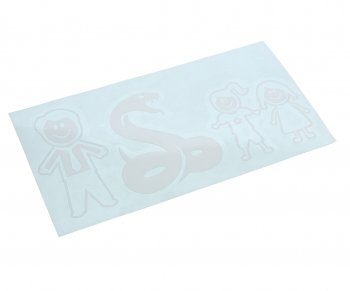 108 р. Наклейка виниловая вырезанная Family-Семья 15х8см белая AUTOSTICKERS AUTOSTICKERS и-200  с доставкой в г. Кемерово. Увеличить фотографию 1