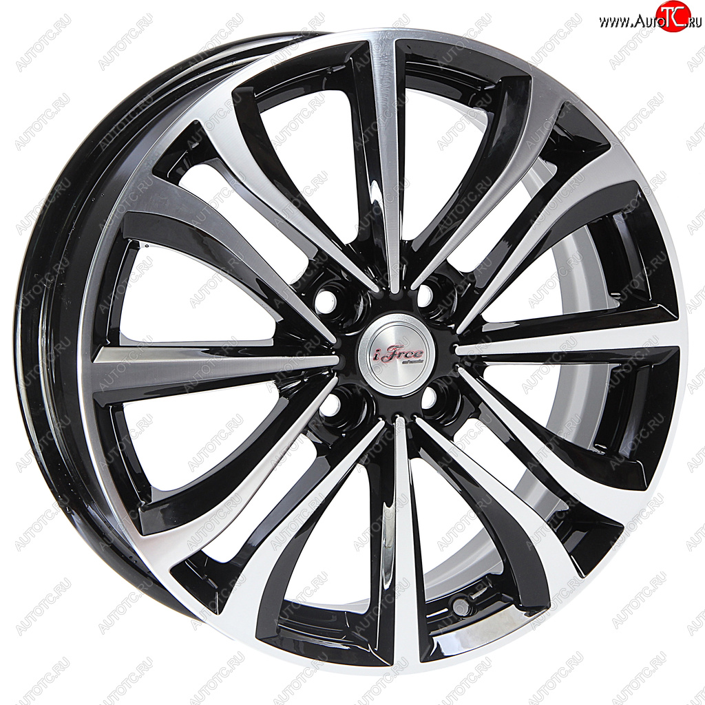 9 899 р. Диск колесный литой HYUNDAI Solaris KIA Rio R16 КС-938 Панган Блэк Джек K&K ifree 4х100 ет45 d-54,1  с доставкой в г. Кемерово