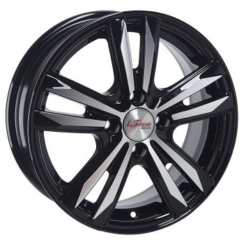 7 999 р. Диск колесный литой HYUNDAI Solaris KIA Rio R15 КС-870 Маскот Блэк Джек K&K ifree 4х100 ет46 d-54,1 K&K ifree 4х100 ет46 d-54,1  с доставкой в г. Кемерово. Увеличить фотографию 1
