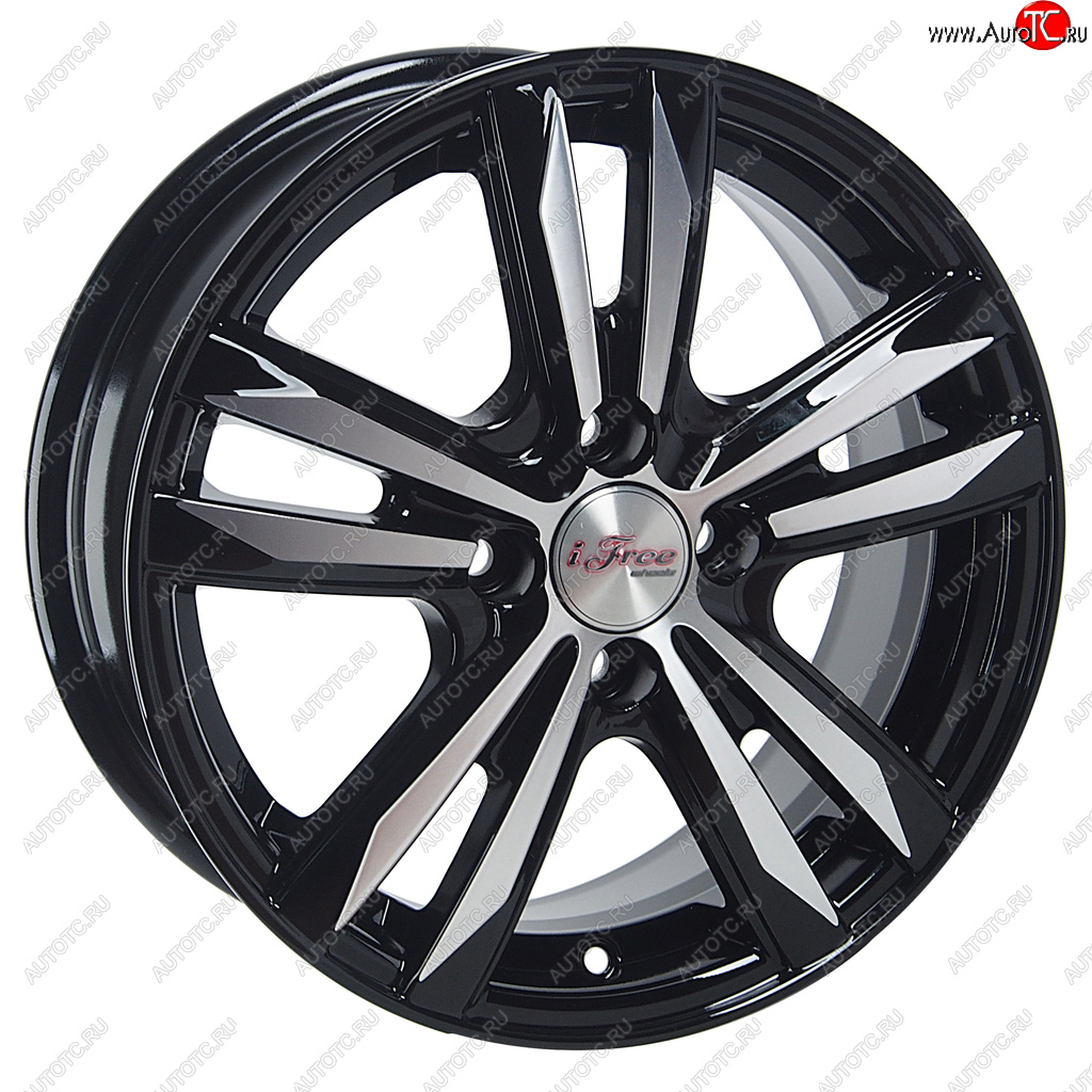 7 999 р. Диск колесный литой HYUNDAI Solaris KIA Rio R15 КС-870 Маскот Блэк Джек K&K ifree 4х100 ет46 d-54,1 K&K ifree 4х100 ет46 d-54,1  с доставкой в г. Кемерово