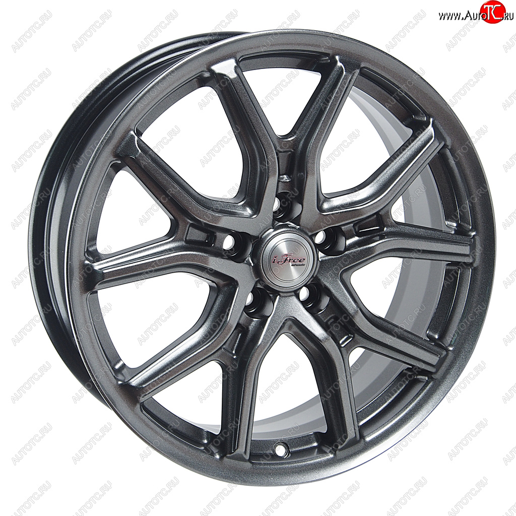 11 799 р. Диск колесный литой CHERY Tiggo OMODA C5 R17 КС-1080 Страйк Блэк Джек K&K ifree 5х108 et33 d-60,1  с доставкой в г. Кемерово
