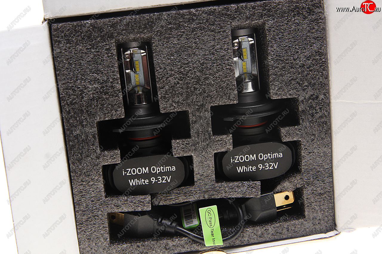 2 699 р. Лампа светодиодная 1224V H4 P43t 5100K (2шт.) I-Zoom OPTIMA OPTIMA i-h4  с доставкой в г. Кемерово