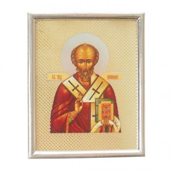 95 р. Икона Николай Чудотворец с тиснением NO NAME икона с*николай чудотворец  с доставкой в г. Кемерово. Увеличить фотографию 1