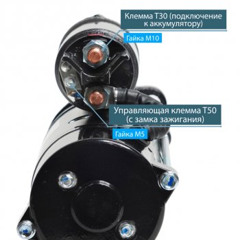 21 299 р. Стартер ЯМЗ-534,536 24В 4кВт ISKRAMOTOR ISKRAMOTOR ims102348  с доставкой в г. Кемерово. Увеличить фотографию 2