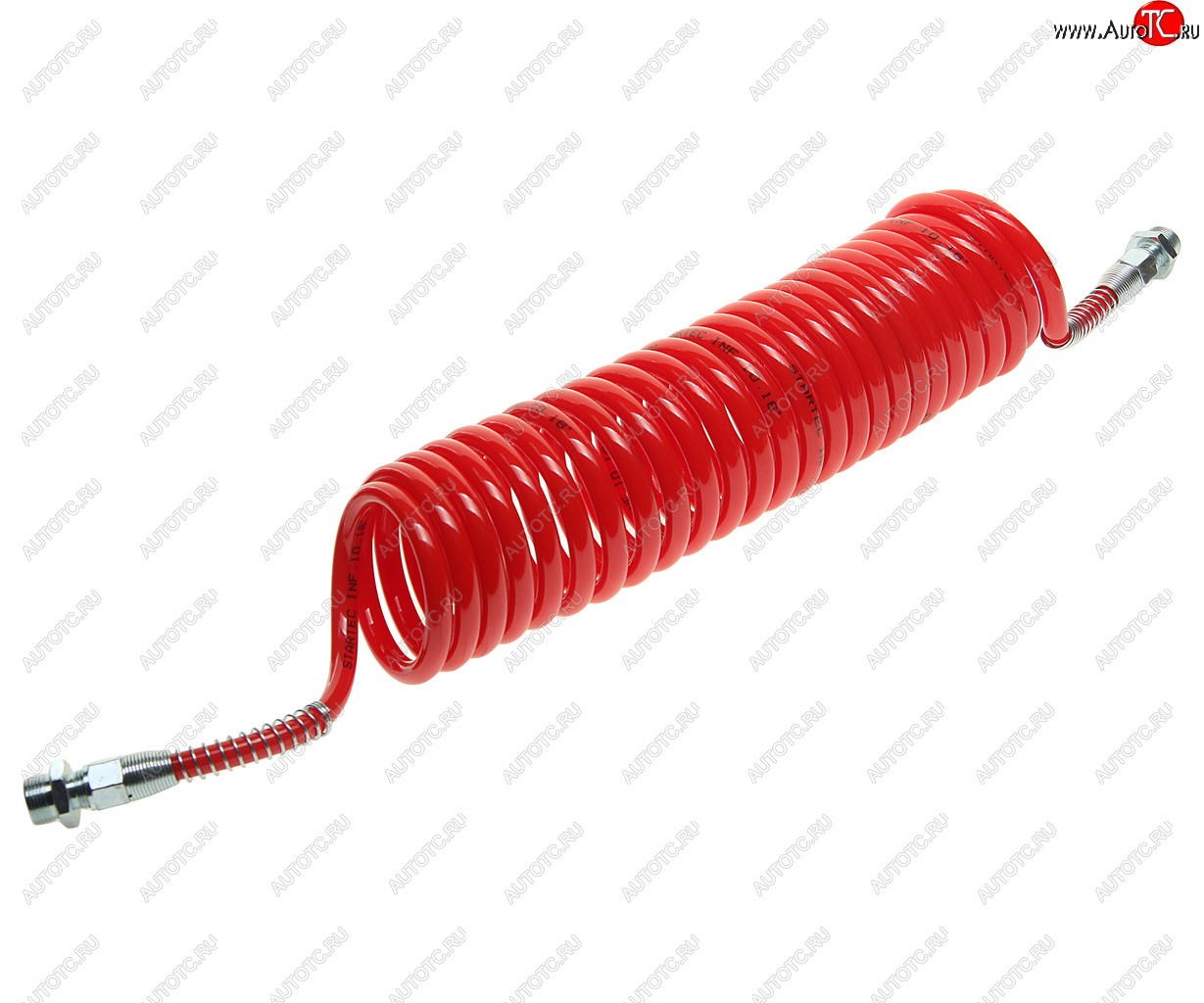 1 899 р. Шланг пневматический витой М22 L=7.5м (красный) Polyurethane STARTEC STARTEC inf.10.162  с доставкой в г. Кемерово