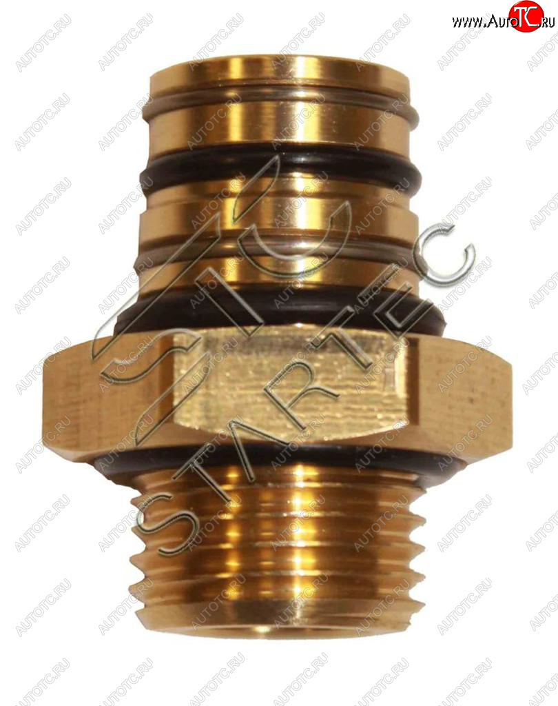 389 р. Соединитель переходник М10x1 P5 поворотный латунь STARTEC STARTEC inf.11.10p5  с доставкой в г. Кемерово