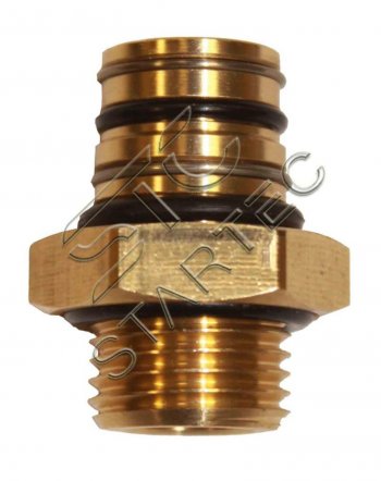 459 р. Соединитель переходник М22x1.5 P5 поворотный латунь STARTEC STARTEC inf.11.22p5  с доставкой в г. Кемерово. Увеличить фотографию 1