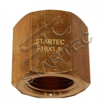349 р. Соединитель переходник М16х1.5 (внутренняя резьба) латунь STARTEC STARTEC inf.11.f16  с доставкой в г. Кемерово. Увеличить фотографию 2