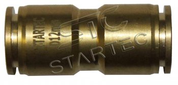 459 р. Соединитель трубки ПВХ,полиамид d=12мм прямой латунь STARTEC STARTEC inf.11.mpuc12  с доставкой в г. Кемерово. Увеличить фотографию 1