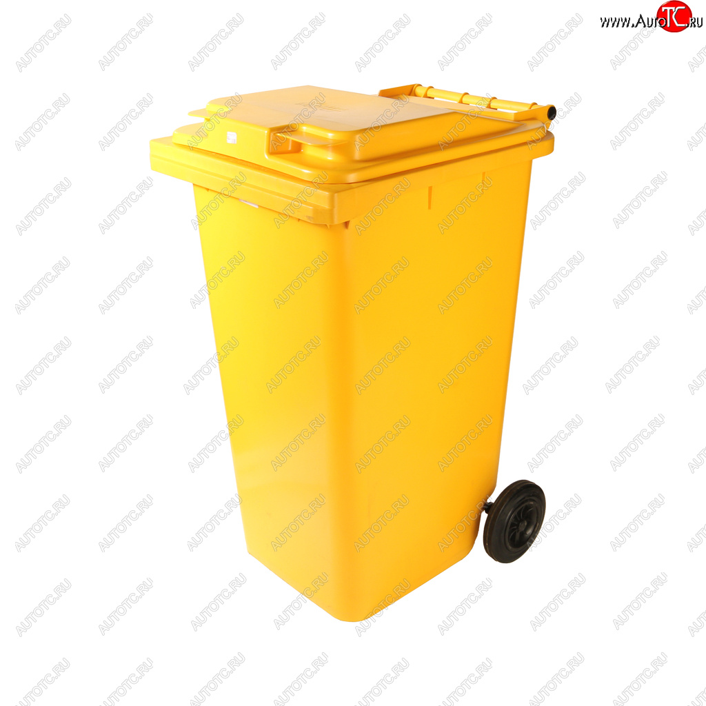 4 499 р. Контейнер мусорный 240л на колесах желтый 23.С29 IPLAST IPLAST ip-356604  с доставкой в г. Кемерово