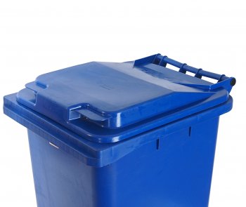 4 699 р. Контейнер мусорный 240л на колесах синий 23.С29 IPLAST IPLAST ip-356605  с доставкой в г. Кемерово. Увеличить фотографию 2