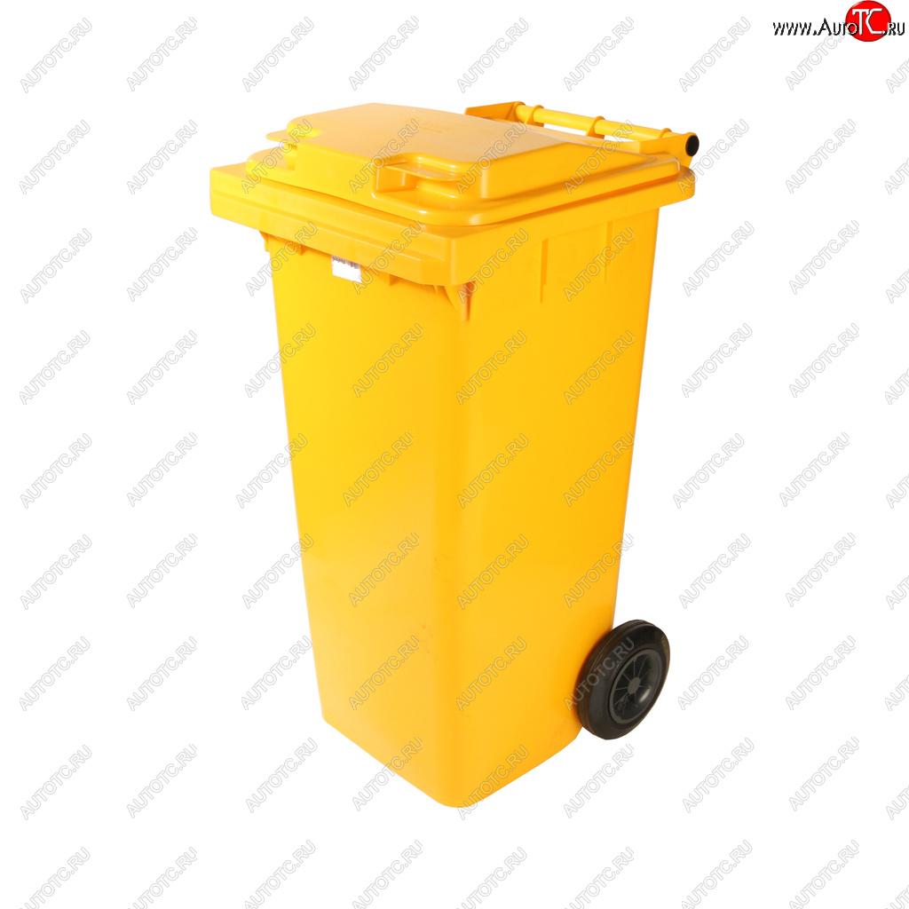 3 299 р. Контейнер мусорный 120л на колесах желтый 23.C29 IPLAST IPLAST ip-366084  с доставкой в г. Кемерово