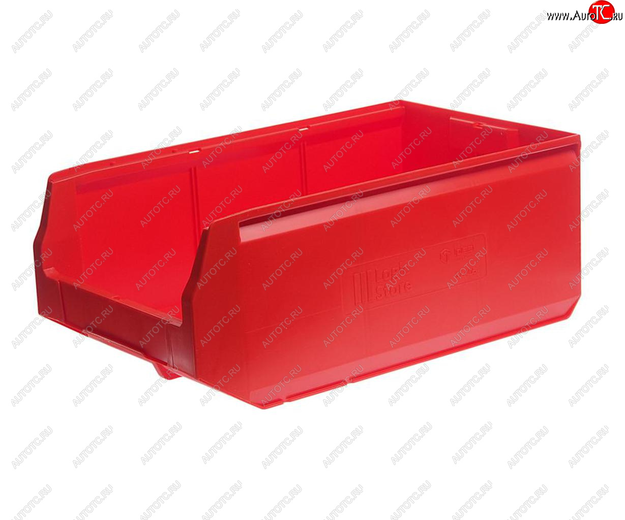 649 р. Лоток складской 500х300х200мм красный IPLAST IPLAST ip-378740  с доставкой в г. Кемерово