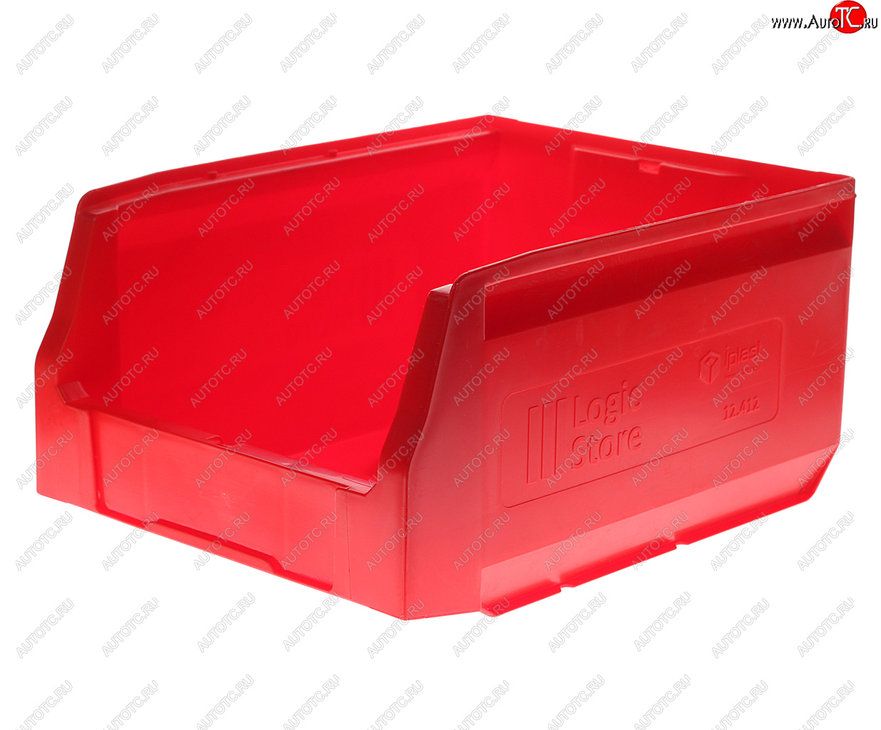 399 р. Лоток складской 300х225х150мм красный IPLAST IPLAST ip-378747  с доставкой в г. Кемерово