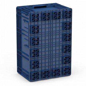 1 439 р. Ящик полимерный многооборотный 594х396х280мм синий IPLAST IPLAST ip-378844 IPLAST ip-378844  с доставкой в г. Кемерово. Увеличить фотографию 3
