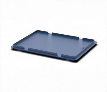 299 р. Крышка ящика полимерного 400х300мм синяя IPLAST IPLAST ip-406368  с доставкой в г. Кемерово. Увеличить фотографию 2