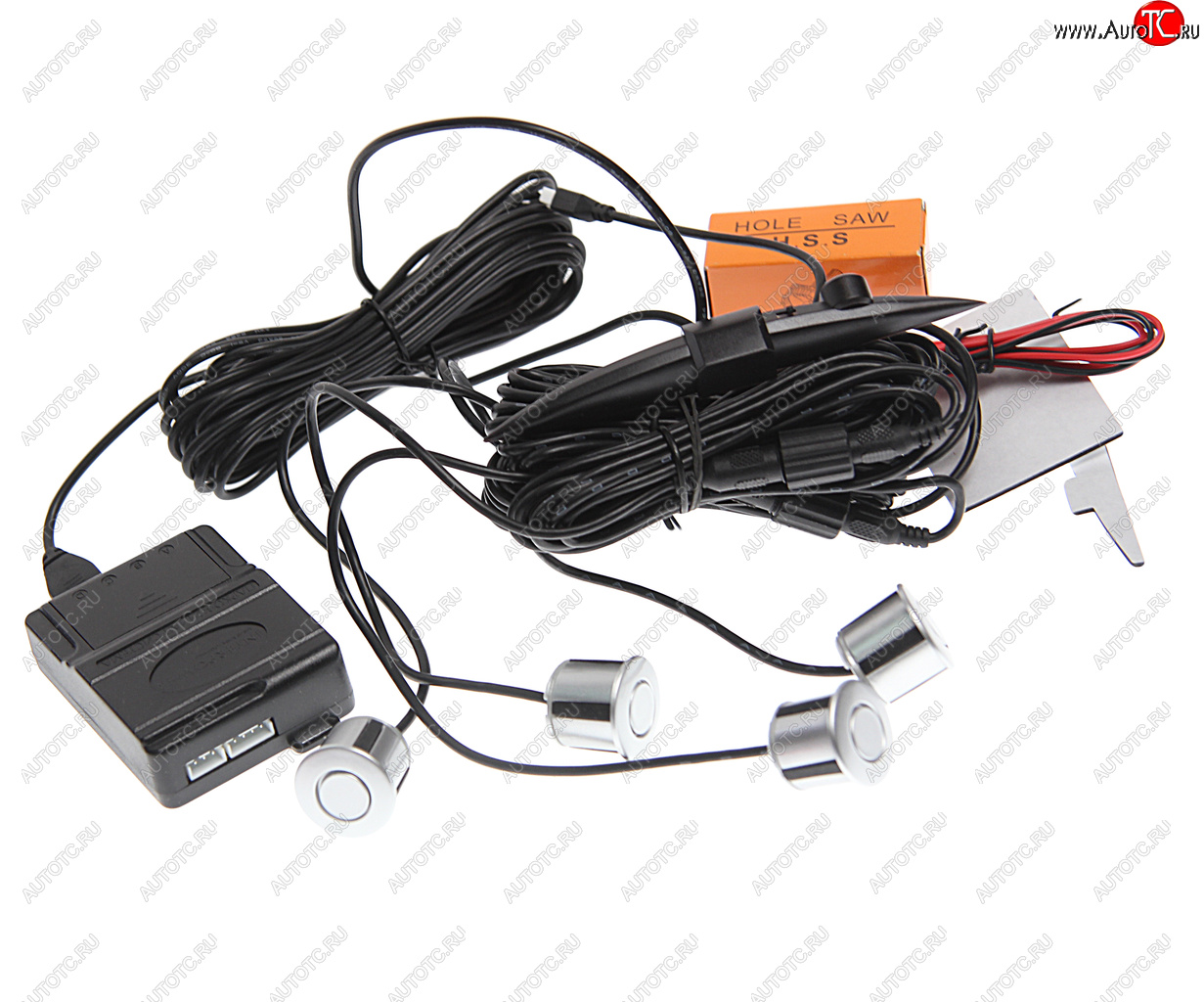 2 349 р. Датчик парковки d=21мм INTERPOWER INTERPOWER ip-422 silver  с доставкой в г. Кемерово