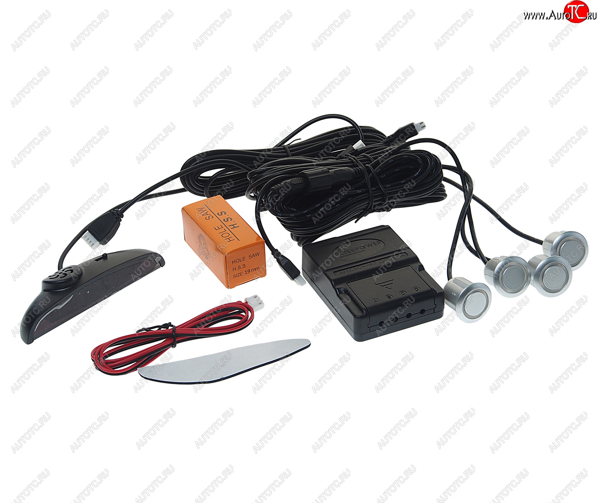 2 499 р. Датчик парковки d=19мм INTERPOWER INTERPOWER ip-430 silver  с доставкой в г. Кемерово
