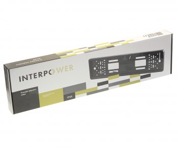3 579 р. Камера заднего вида автомобильная в рамке знака номерного INTERPOWER INTERPOWER ip-616hd  с доставкой в г. Кемерово. Увеличить фотографию 3