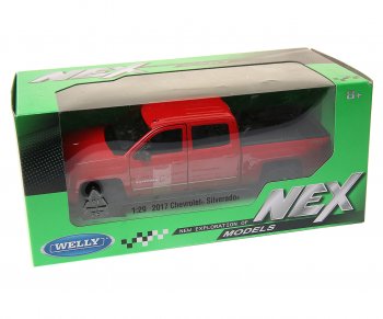 3 389 р. Модель автомобиля CHEVROLET Silverado металлическая (1:29) WELLY WELLY item no.24083w  с доставкой в г. Кемерово. Увеличить фотографию 1