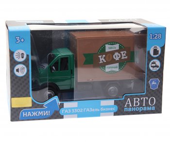 3 459 р. Модель автомобиля ГАЗ-3302 ГАЗель Бизнес металлическая (1:28) АВТОПАНОРАМА АВТОПАНОРАМА jb1200216 АВТОПАНОРАМА jb1200216  с доставкой в г. Кемерово. Увеличить фотографию 1