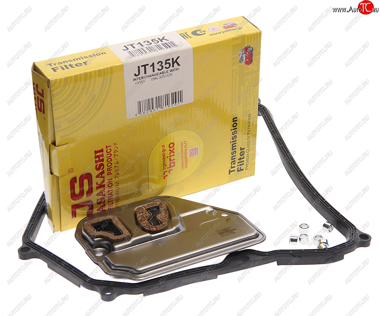 5 549 р. Фильтр масляный АКПП VW T5 (с прокладкой) JS ASAKASHI JS ASAKASHI jt135k  с доставкой в г. Кемерово