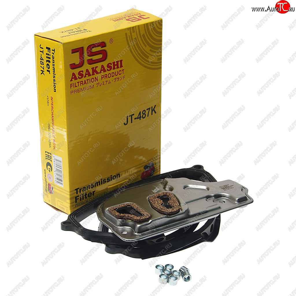 6 449 р. Фильтр масляный АКПП VW Golf 5,Jetta,Passat (05-) (с прокладкой) JS ASAKASHI JS ASAKASHI jt487k  с доставкой в г. Кемерово