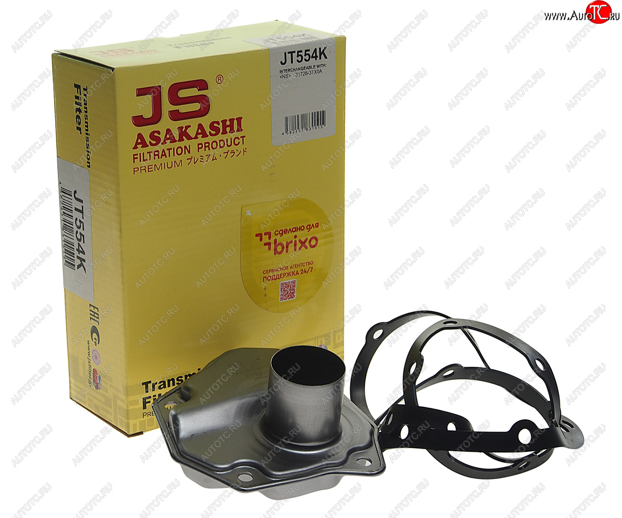 4 089 р. Фильтр масляный АКПП NISSAN Juke (10-) (с прокладкой) JS ASAKASHI JS ASAKASHI jt554k  с доставкой в г. Кемерово