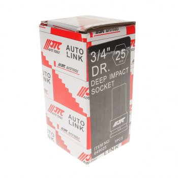 1 479 р. Головка торцевая 3/4 25мм ударная глубокая L=90мм JTC JTC TOOLS CO., LTD jtc-649025 JTC TOOLS CO., LTD jtc-649025  с доставкой в г. Кемерово. Увеличить фотографию 3