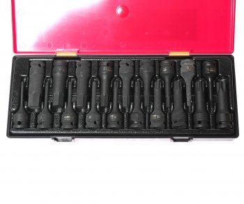 18 699 р. Набор головок торцевых 12 TORX,HEX ударных 19 предметов в кейсе JTC JTC TOOLS CO., LTD jtc-k4191  с доставкой в г. Кемерово. Увеличить фотографию 2