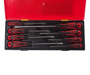 4 699 р. Набор отверток силовых SL 6шт.,PH 2шт. 8 предметов JTC JTC TOOLS CO., LTD jtc-k7086 JTC TOOLS CO., LTD jtc-k7086  с доставкой в г. Кемерово. Увеличить фотографию 2