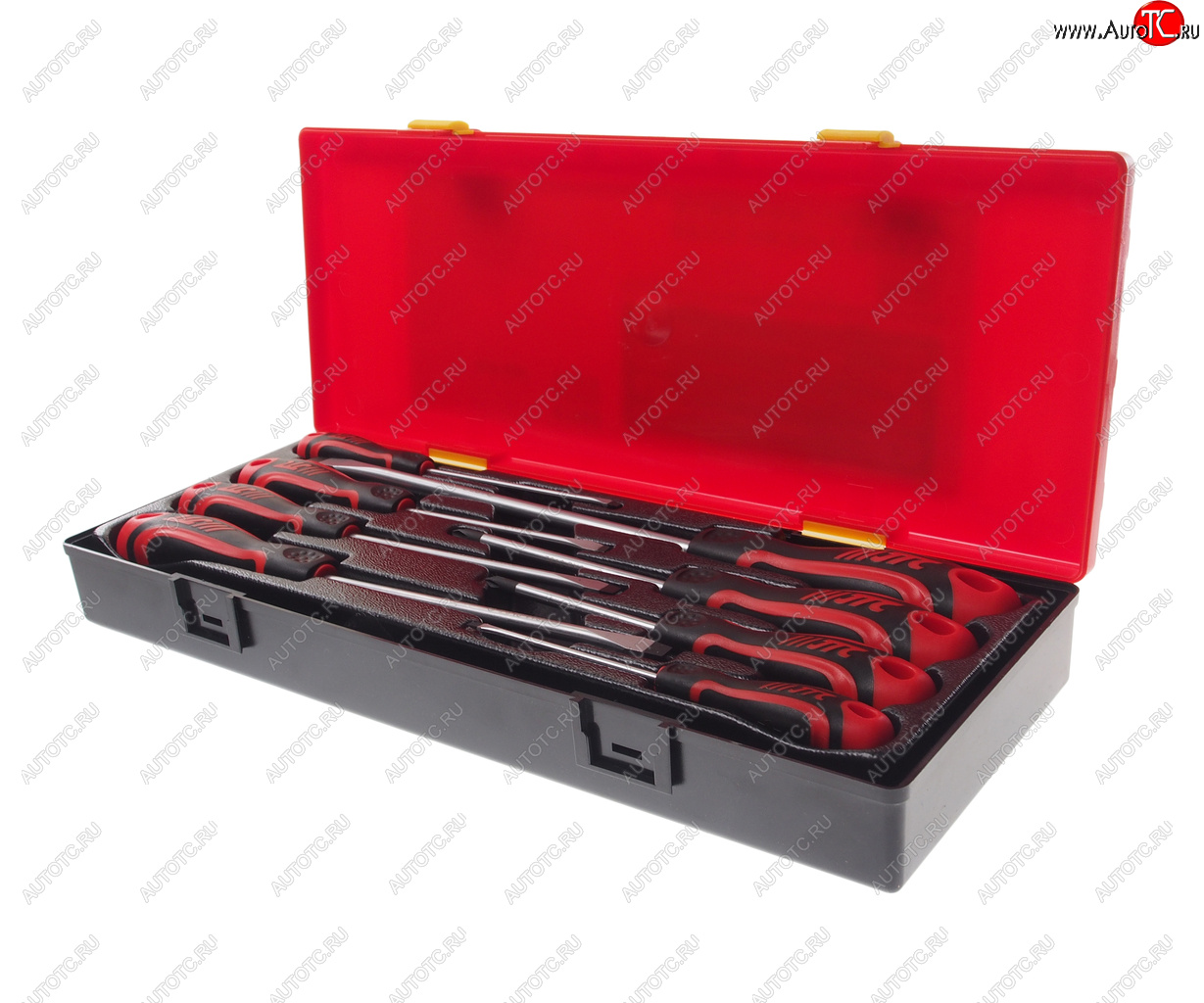 4 699 р. Набор отверток силовых SL 6шт.,PH 2шт. 8 предметов JTC JTC TOOLS CO., LTD jtc-k7086 JTC TOOLS CO., LTD jtc-k7086  с доставкой в г. Кемерово