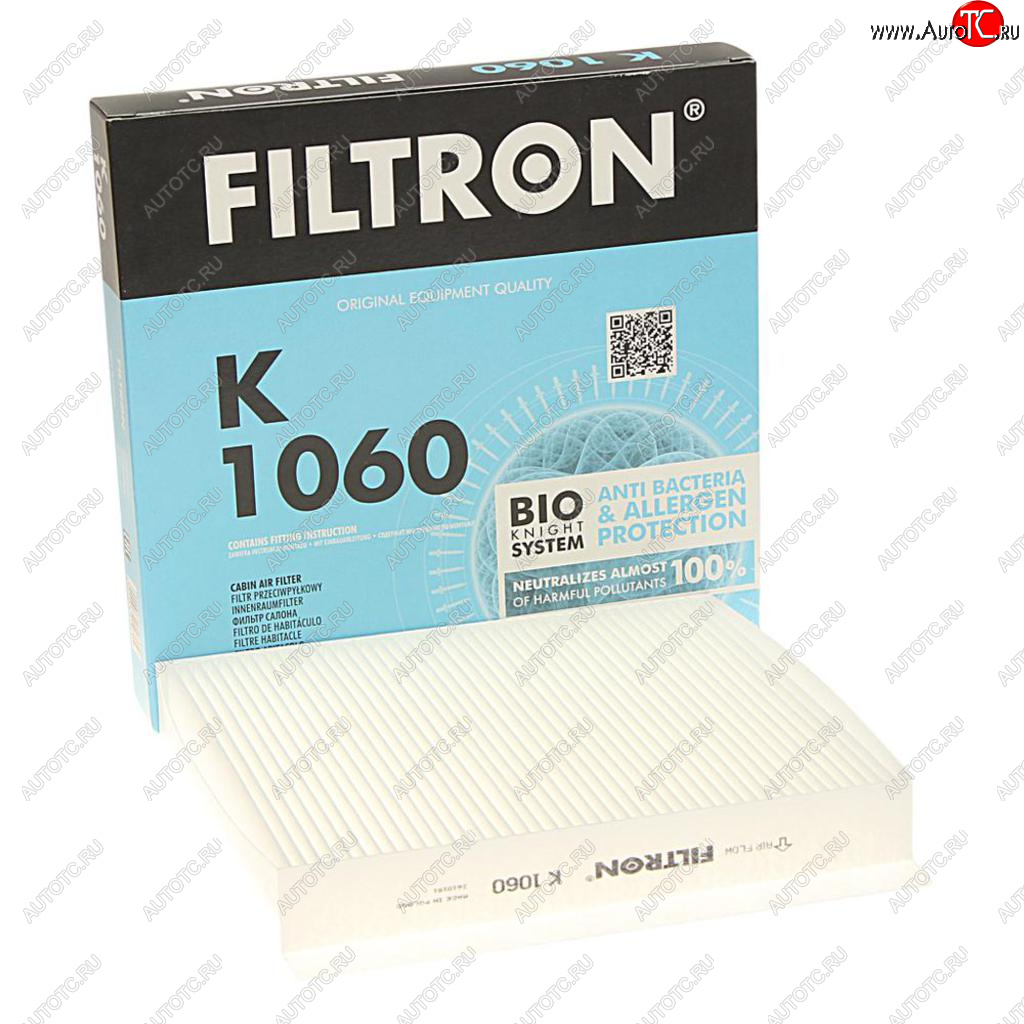 499 р. Фильтр воздушный салона NISSAN Almera (N16),Primera (P12) FILTRON FILTRON k1060  с доставкой в г. Кемерово