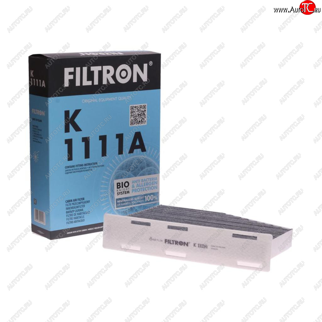 1 269 р. Фильтр воздушный салона VW Golf 5,Passat 6,Jetta 3 AUDI A3 SKODA Octavia (04-) угольный FILTRON FILTRON k1111a  с доставкой в г. Кемерово