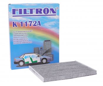 729 р. Фильтр воздушный салона OPEL Corsa D FIAT Grande Punto (05-) угольный FILTRON FILTRON k1172a  с доставкой в г. Кемерово. Увеличить фотографию 1