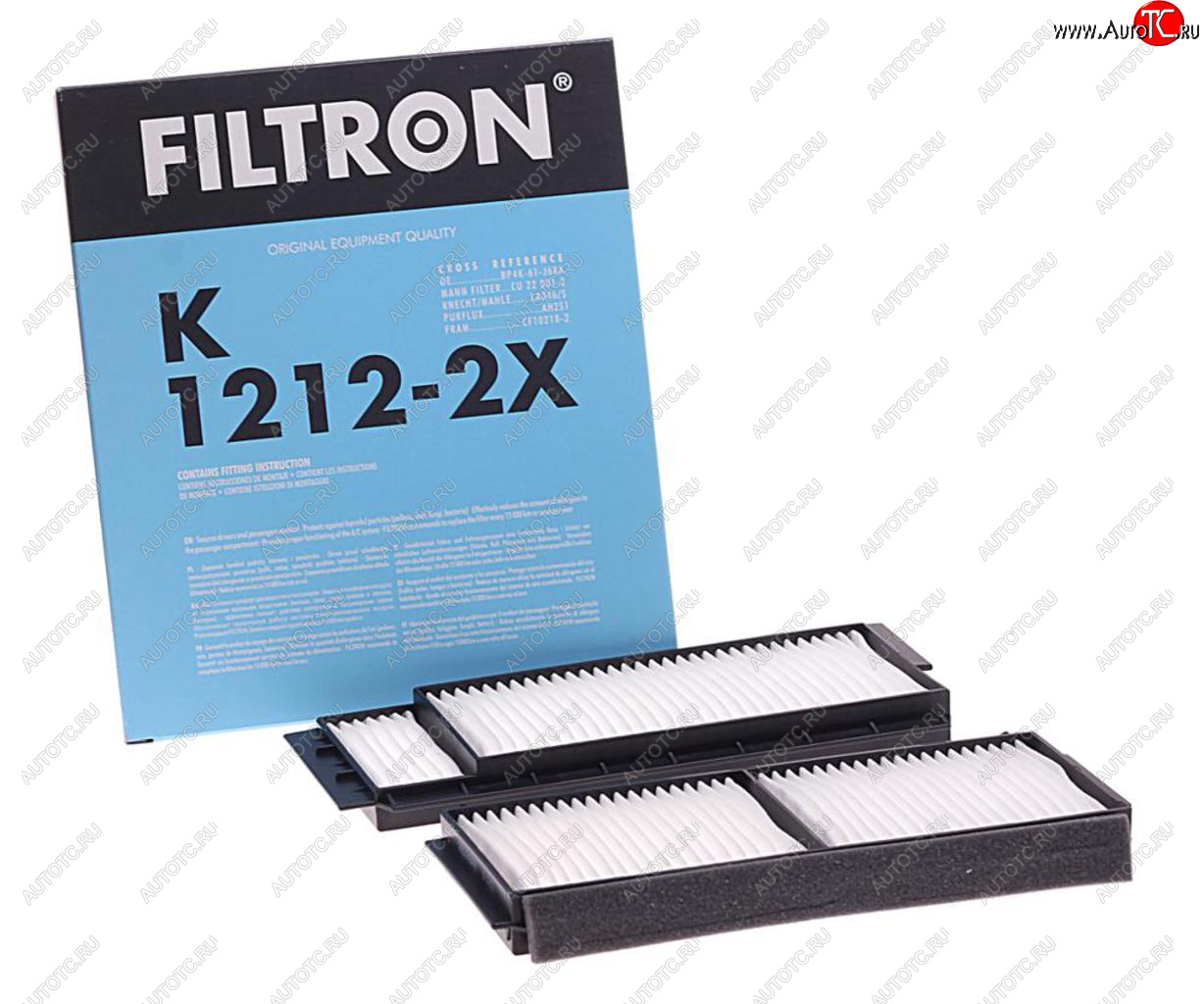 1 139 р. Фильтр воздушный салона MAZDA 5 (05-) FILTRON FILTRON k1212-2x  с доставкой в г. Кемерово