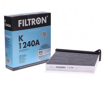 1 049 р. Фильтр воздушный салона MITSUBISHI Lancer (03-),Outlander (03-08) угольный FILTRON FILTRON k1240a  с доставкой в г. Кемерово. Увеличить фотографию 1