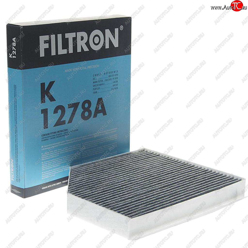 1 289 р. Фильтр воздушный салона AUDI A4,A5,Q5 (08-) PORSCHE Macan (14-) угольный FILTRON FILTRON k1278a  с доставкой в г. Кемерово