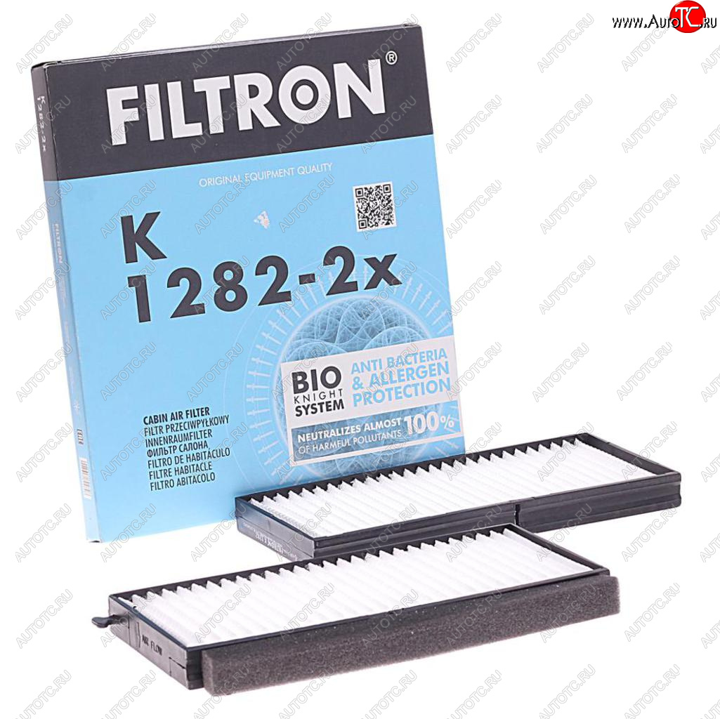949 р. Фильтр воздушный салона KIA Spectra,Clarus,Shuma (2шт.) FILTRON FILTRON k1282-2x  с доставкой в г. Кемерово