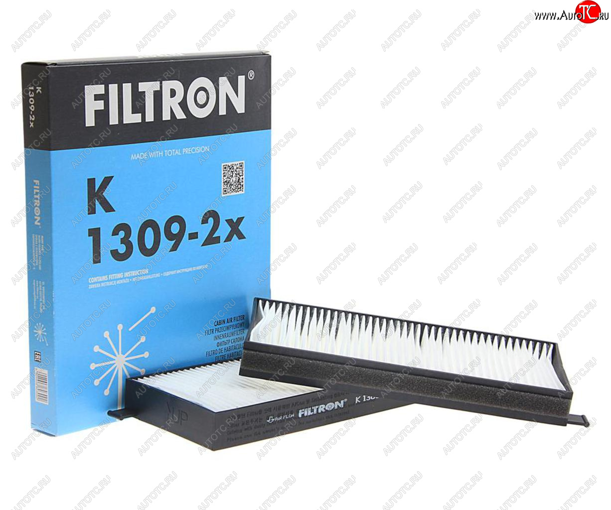 1 029 р. Фильтр воздушный салона SSANGYONG Actyon (05-11),Kyron (05-) комплект FILTRON FILTRON k1309-2x  с доставкой в г. Кемерово