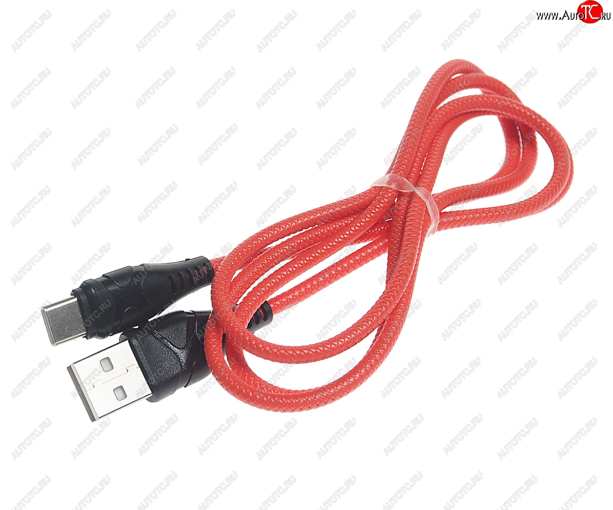 199 р. Кабель USB Type C 1м FAISON FAISON k-50 zero red  с доставкой в г. Кемерово